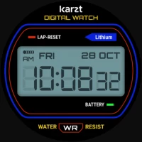 Digital karzt watch face